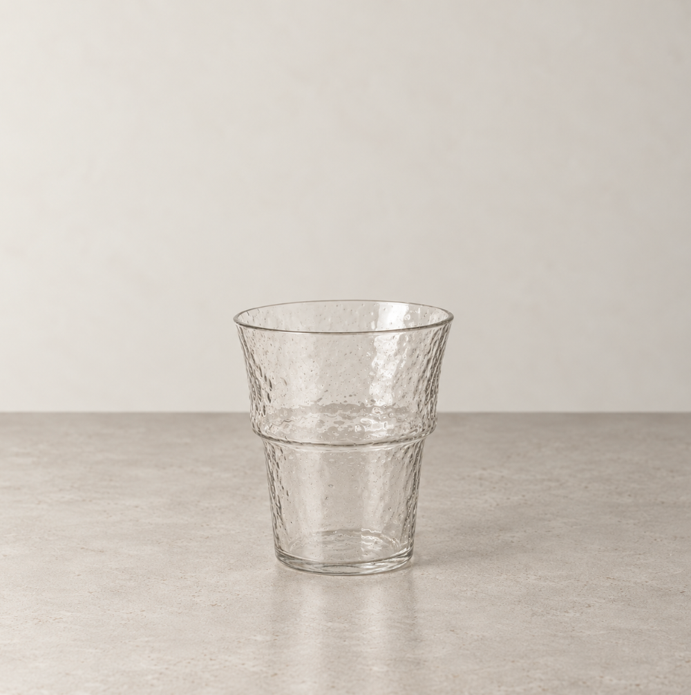 HAMMERED GLASS - SET OF 2