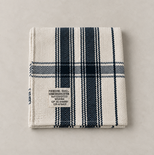 COTTON TABLE CLOTH - NAVY