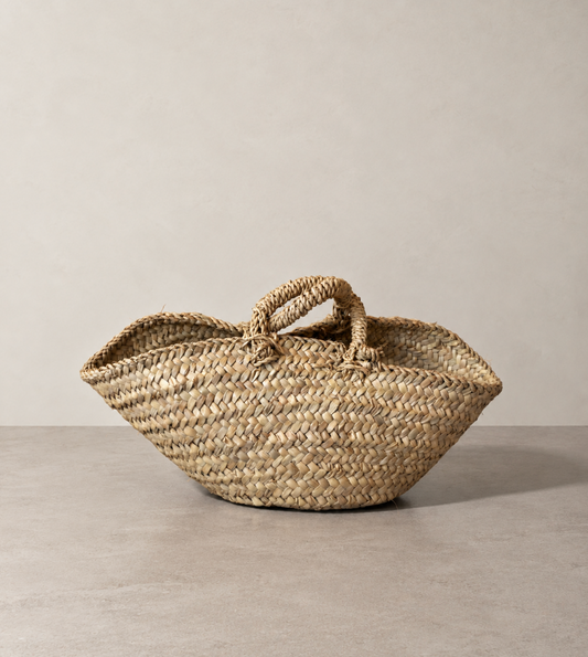 HANDWOVEN PALM LEAF BASKET